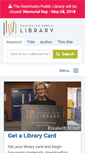 Mobile Screenshot of deschuteslibrary.org